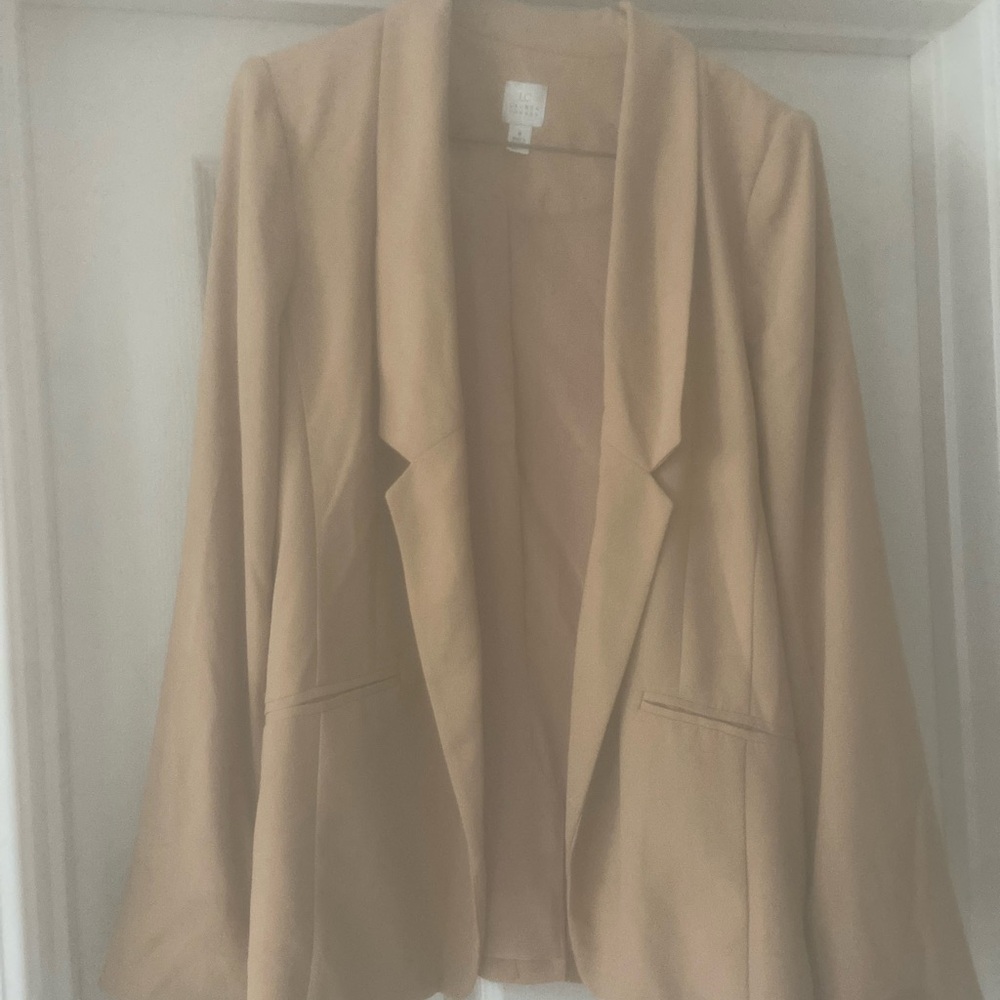 LC Lauren Conrad Blazer Open-Front Minimalist Design